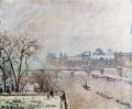 El Sena visto desde el Pont Neuf Snow 1902 Camille Pissarro